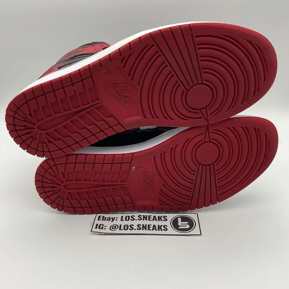 Size 10 - Jordan 1 Retro OG High‎ Patent Bred (555088-063)